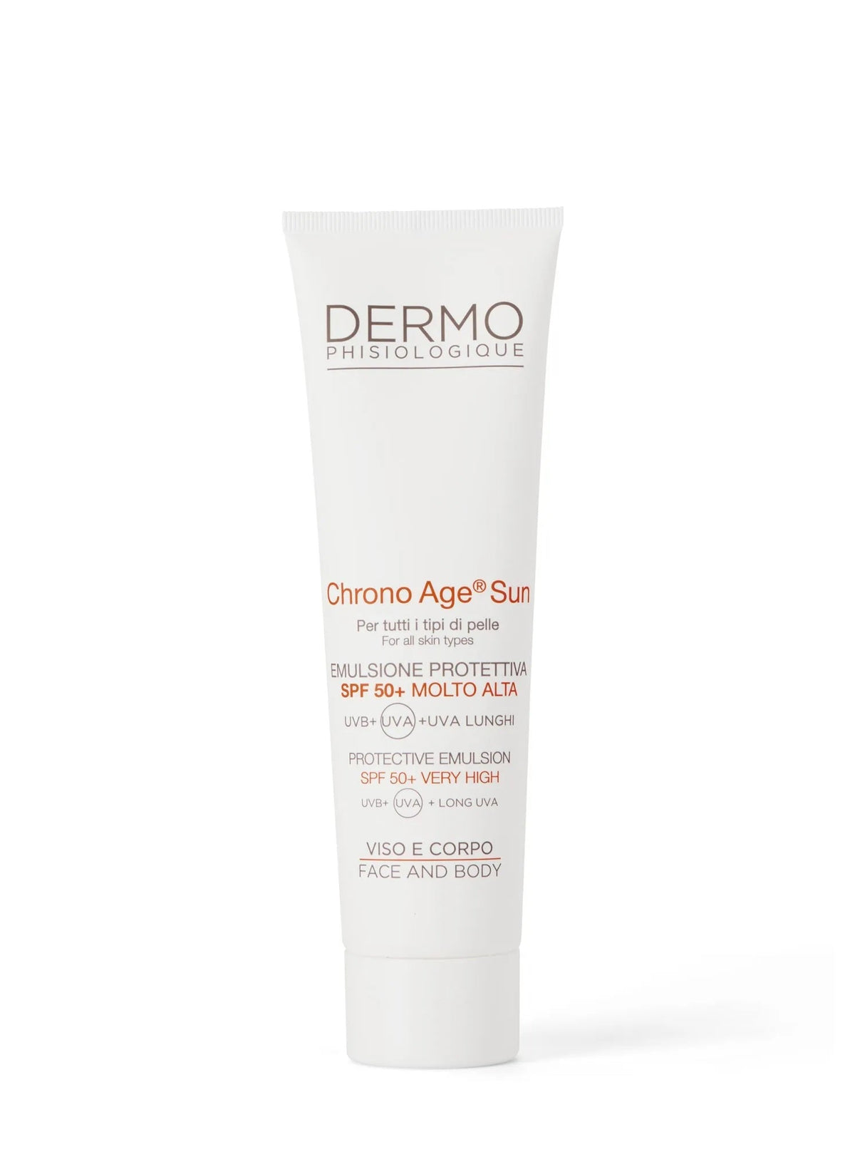 Dermophisiologique – Chrono Age® Sun Emulsione Protettiva SPF 50+ Molto Alta (Viso e Corpo)