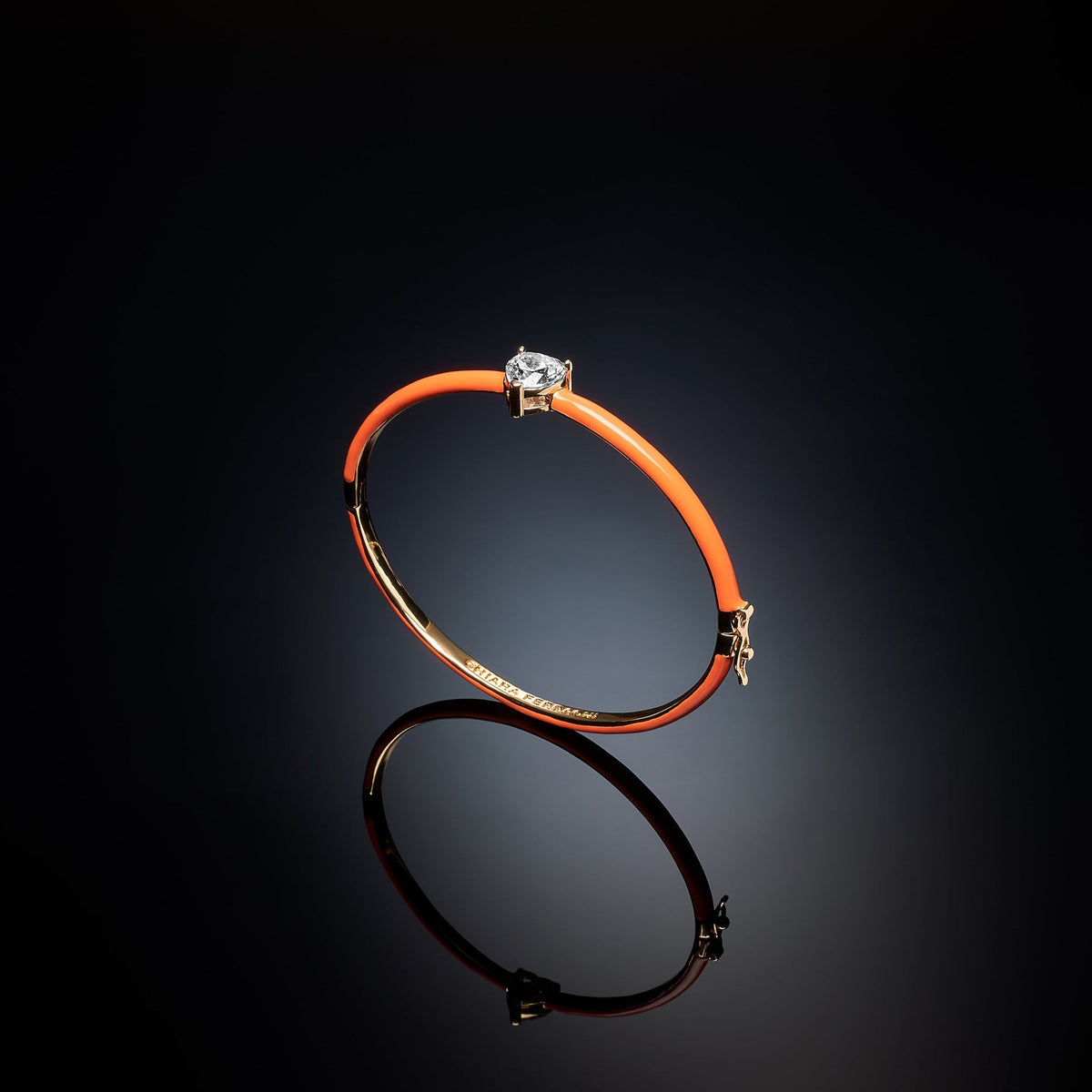 Chiara Ferragni Love Parade Bracciale Oro Arancio 60mm