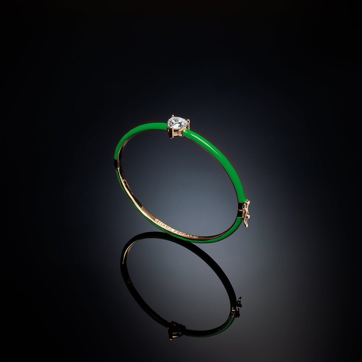 Chiara Ferragni Love Parade Bracciale Oro Verde 60mm