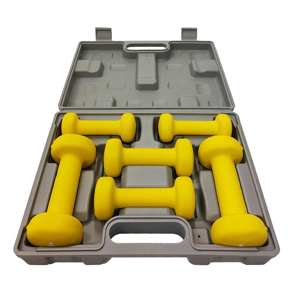 Set Manubri Neoprene con Valigetta - 6 kg