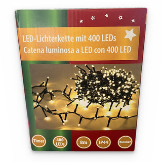 Catena Luminosa 400 LED con Timer e Dimmer – 8 m