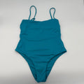 Costume intero dritto donna Petrolio