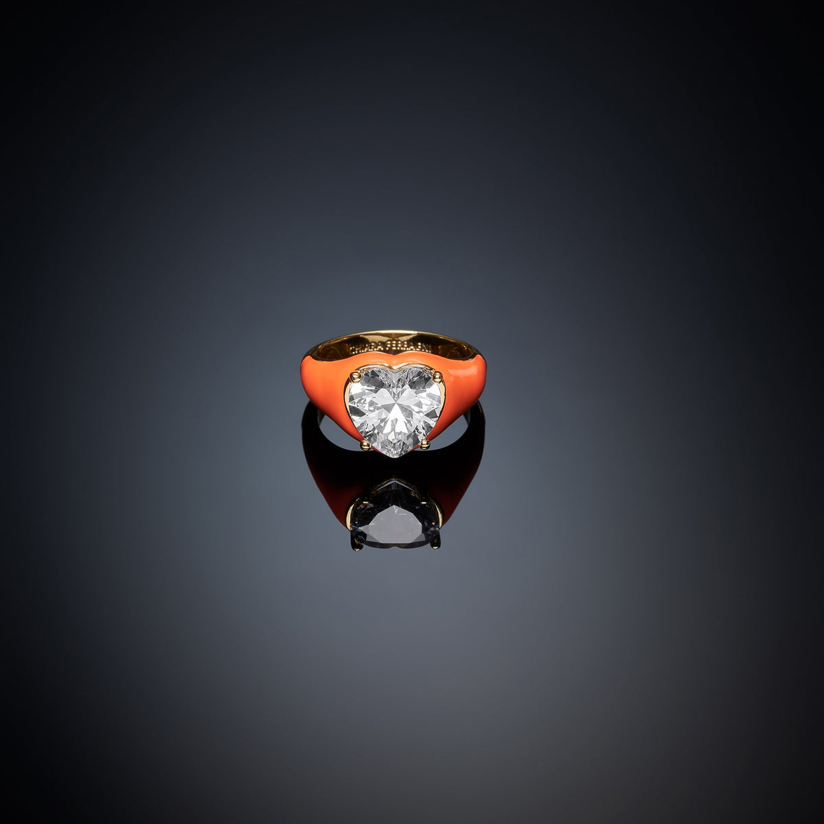 Chiara Ferragni Love Parade Anello Oro Arancio