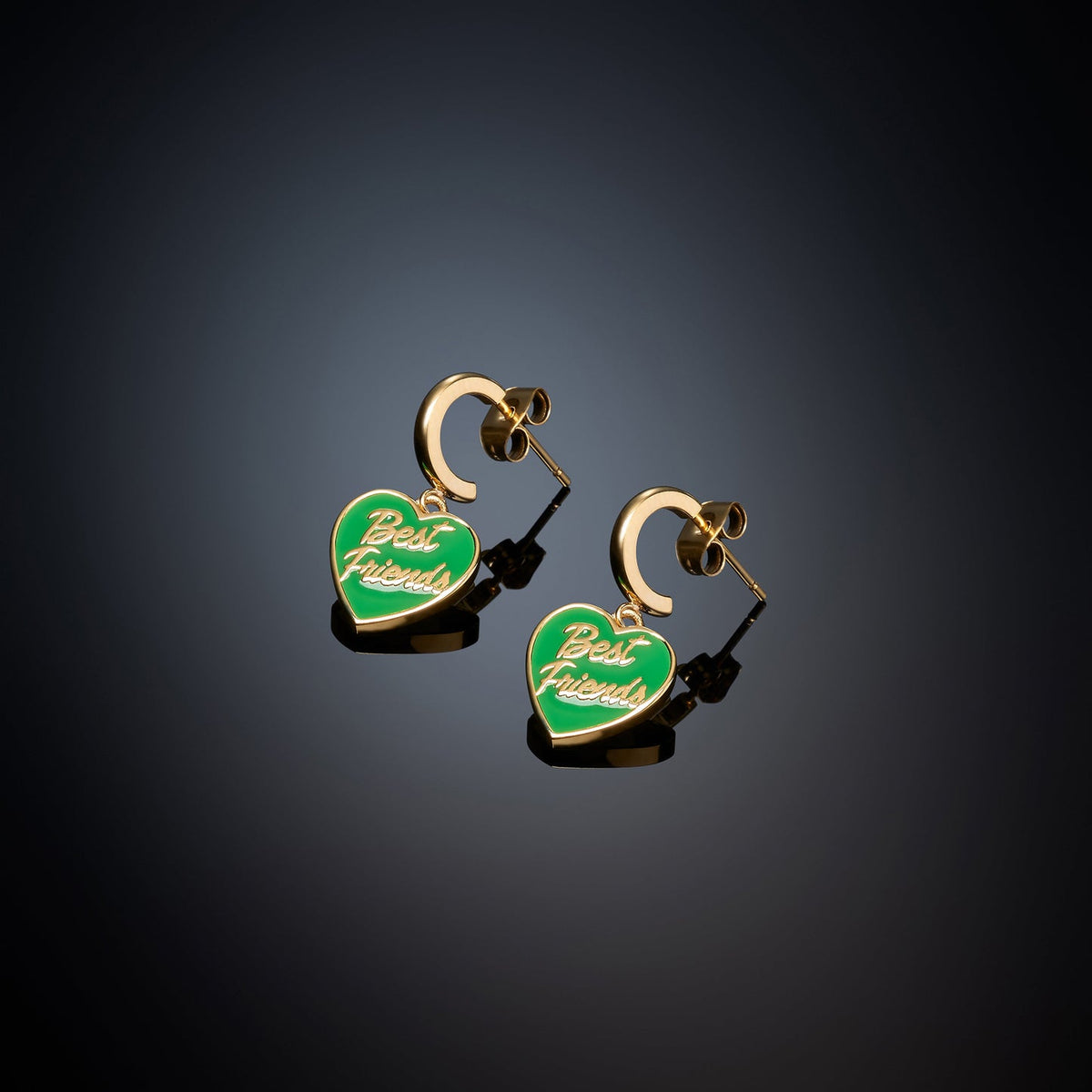 Chiara Ferragni Love Parade Orecchini Oro Verde 25mm