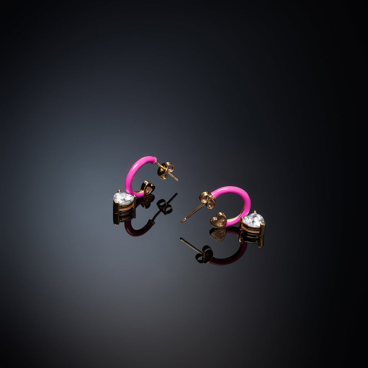 Chiara Ferragni Love Parade Orecchini Oro Rosa 22mm
