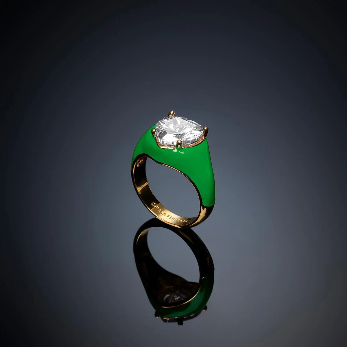 Chiara Ferragni Love Parade Anello Oro Verde