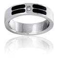CLEOR Acciaio Anello Steel Crystal Misura 64
