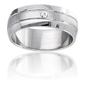 CLEOR Acciaio Anello Band Steel Crystal Misura 66