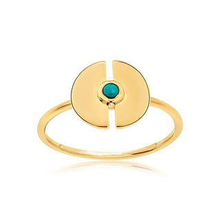 Brass Anello Oro Avventurina