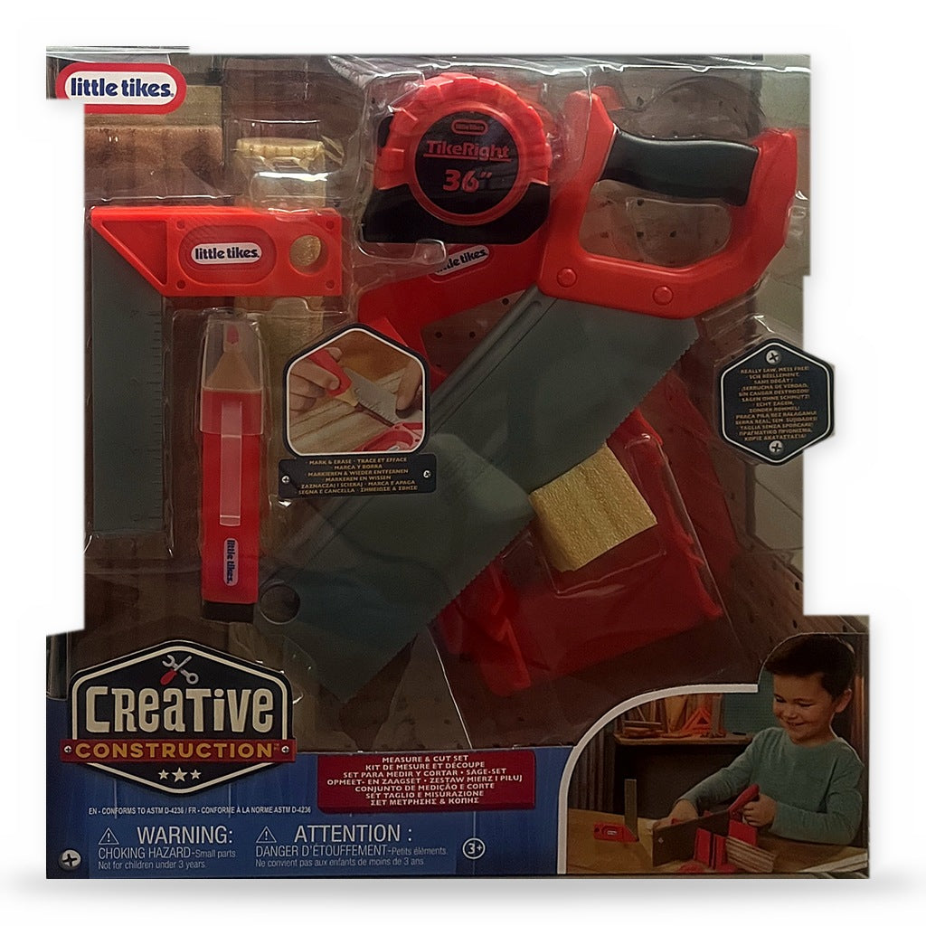 Little Tikes Creative Construction – Set Misura e Taglia Attrezzi Giocattolo